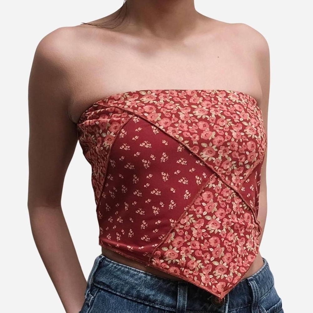 Altar’d State Jasmine Bandana Tube Top - Picture 2 of 8